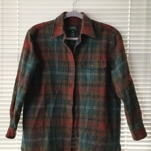 Ralph Lauren wool flannel with leather patches